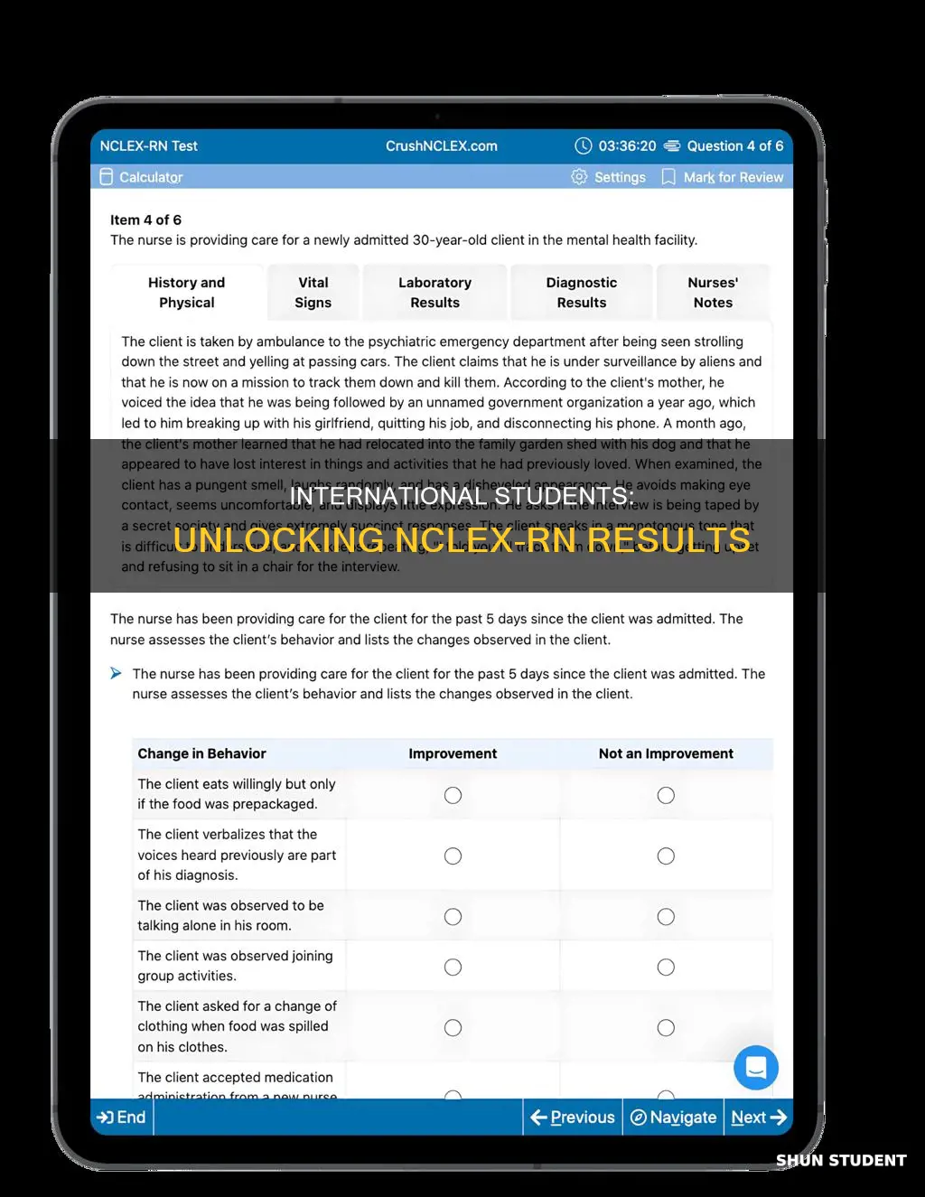 how to check international students nclex rn result
