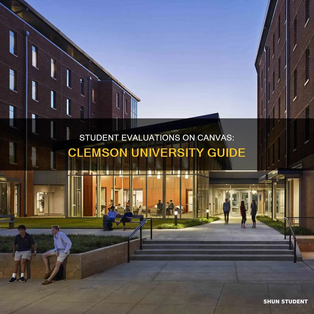 how to check student evaluations on canvas clemson university