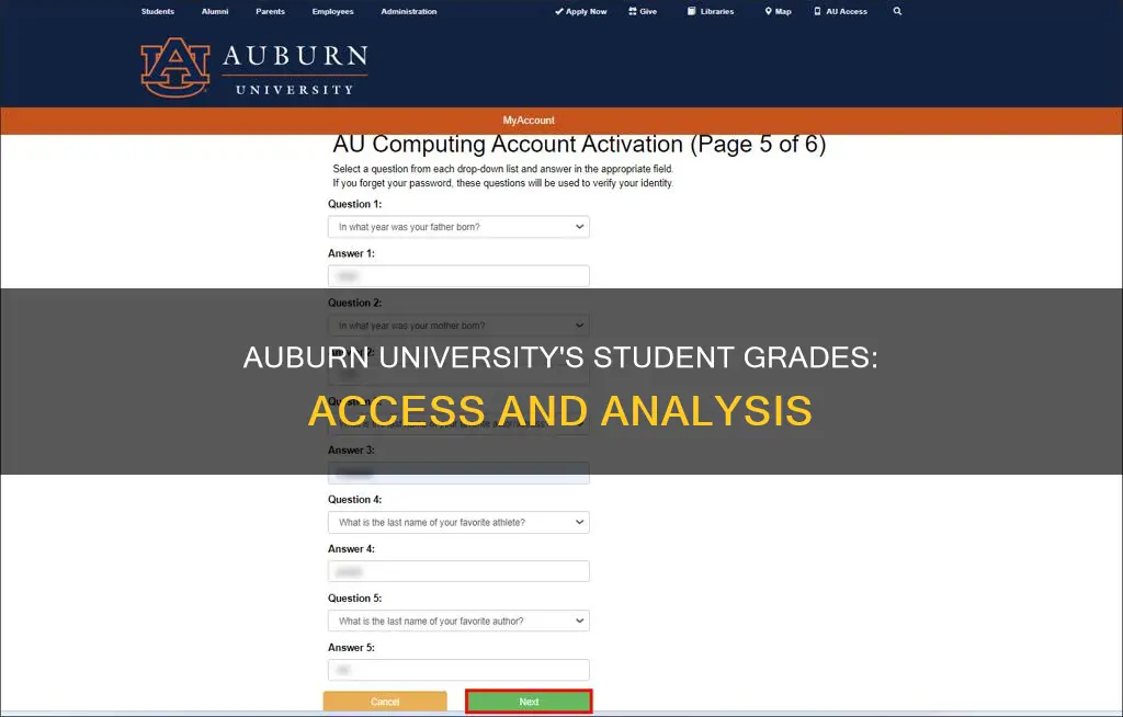 how to check student grades at auburn university