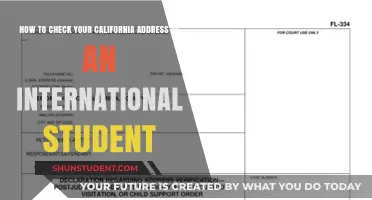 International Students: Verify Your California Address
