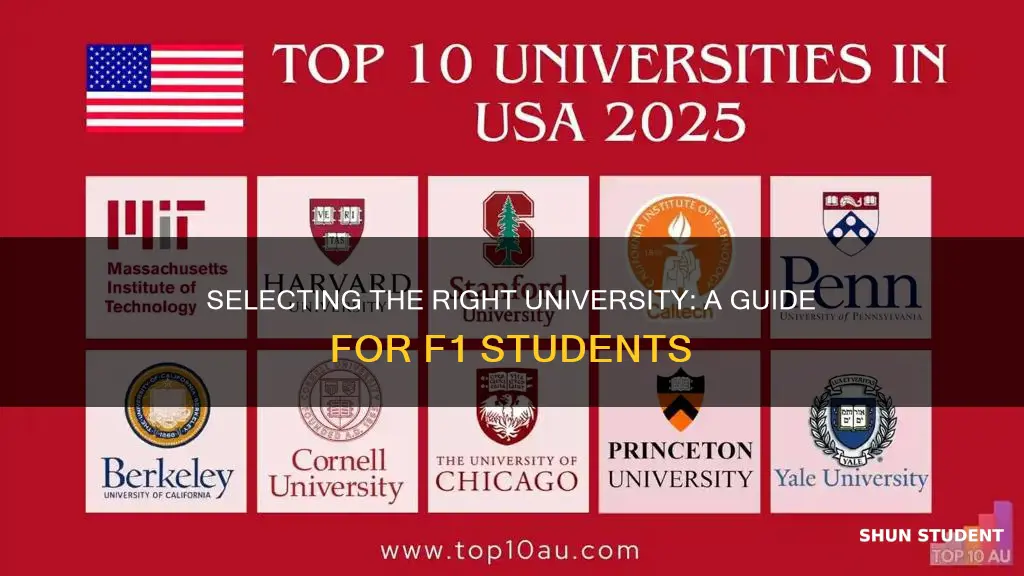 how to choose good universities for f1 students