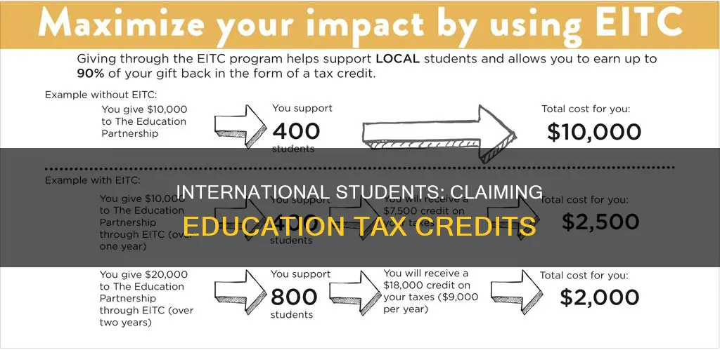 how to claim education tax credit for international students