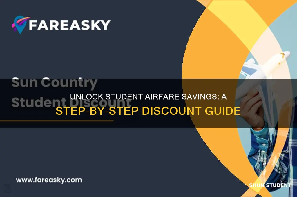 how to claim student discount on airfare