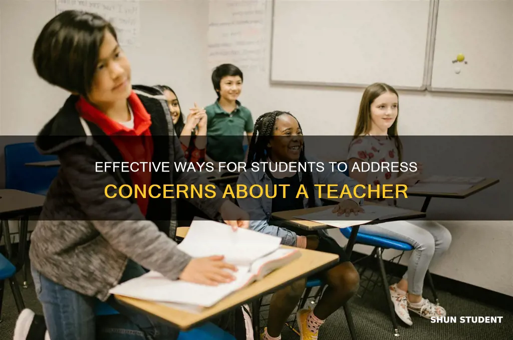 how to complain about a teacher as a student