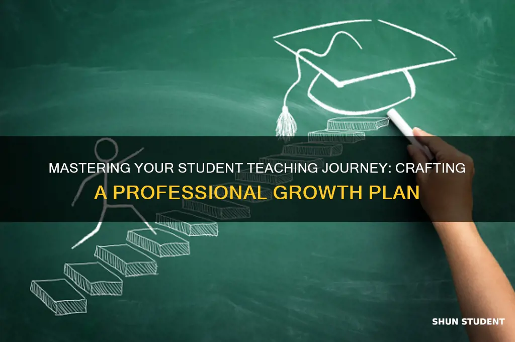 how to complete a student teaching professional growth plan