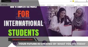 International Students: Filling Out the CSS Profile