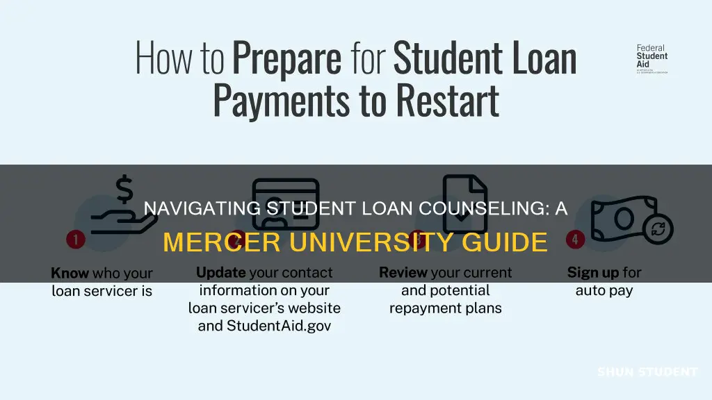 how to complete student loan counseling mercer university