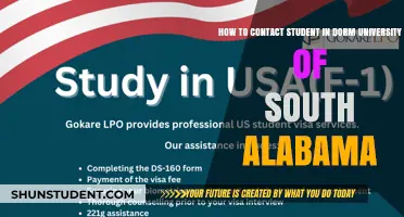 Contacting Students at Dorms: University of South Alabama