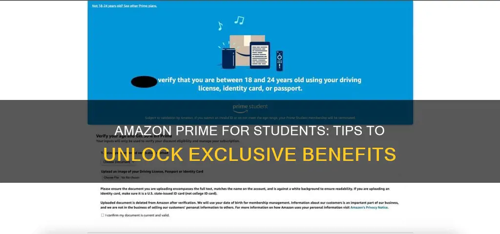 how to convert university student to amazon prime