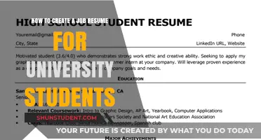 Crafting a Winning Resume: A Guide for University Students