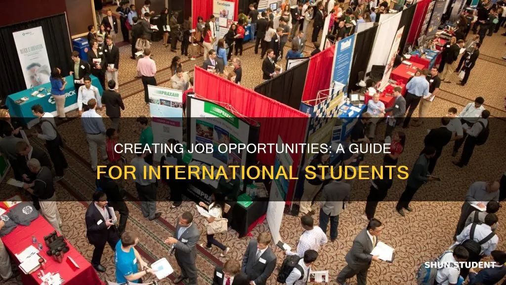 how to create job oppotunities at university for international students