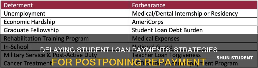 how to delay paying back student loans