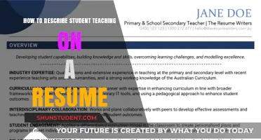 Crafting a Standout Resume: Highlighting Student Teaching Experience Effectively