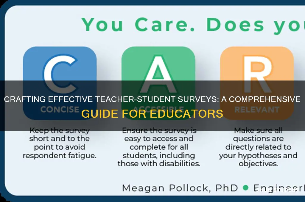 how to develop a teacher student survey