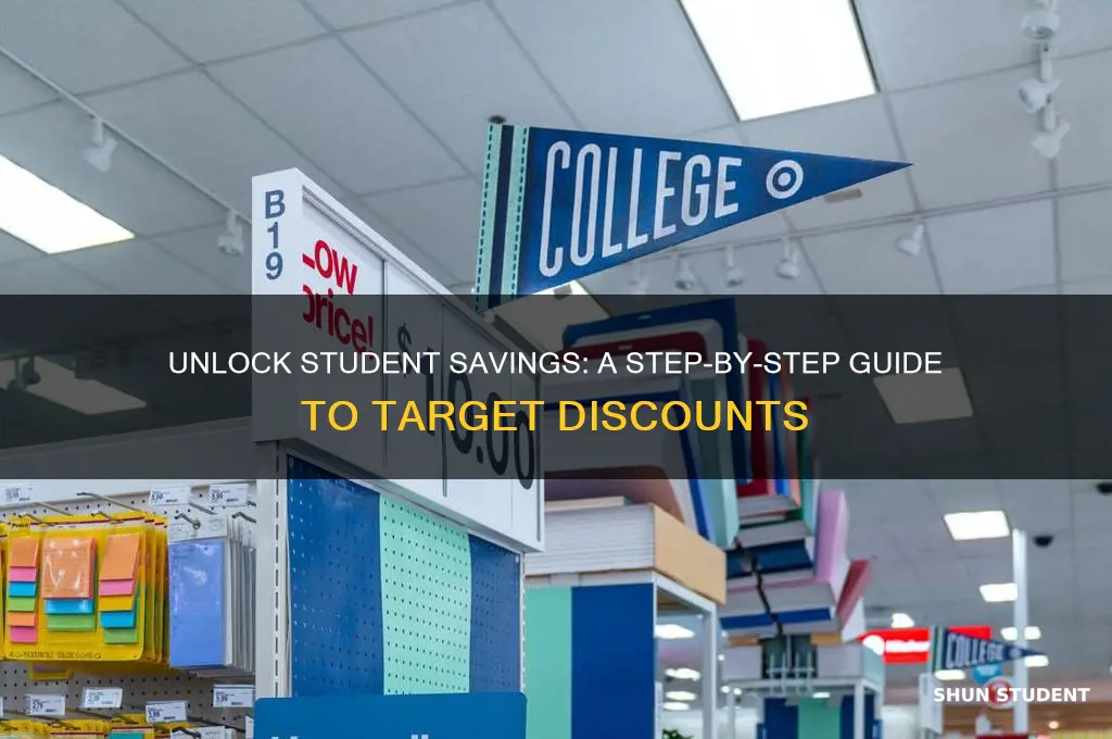 how to do target student discount
