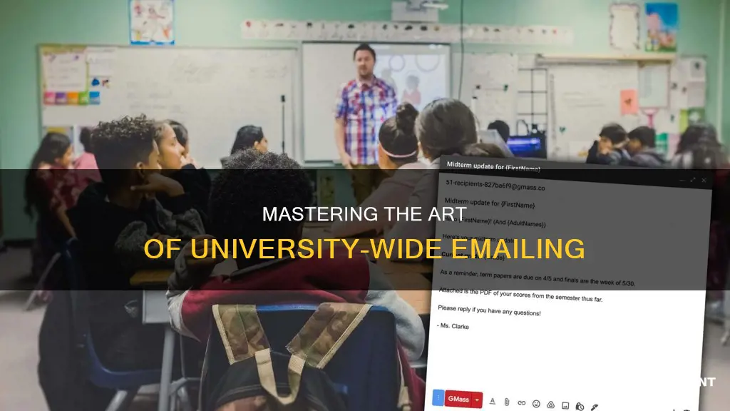how to email every single student at your university