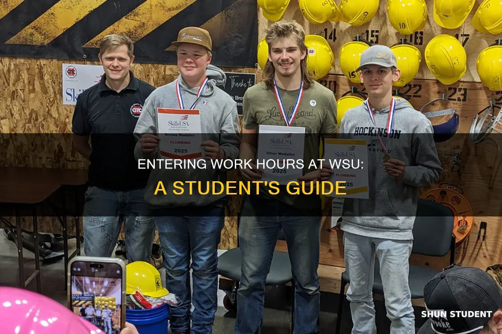 how to enter hours for washington state university student jobs