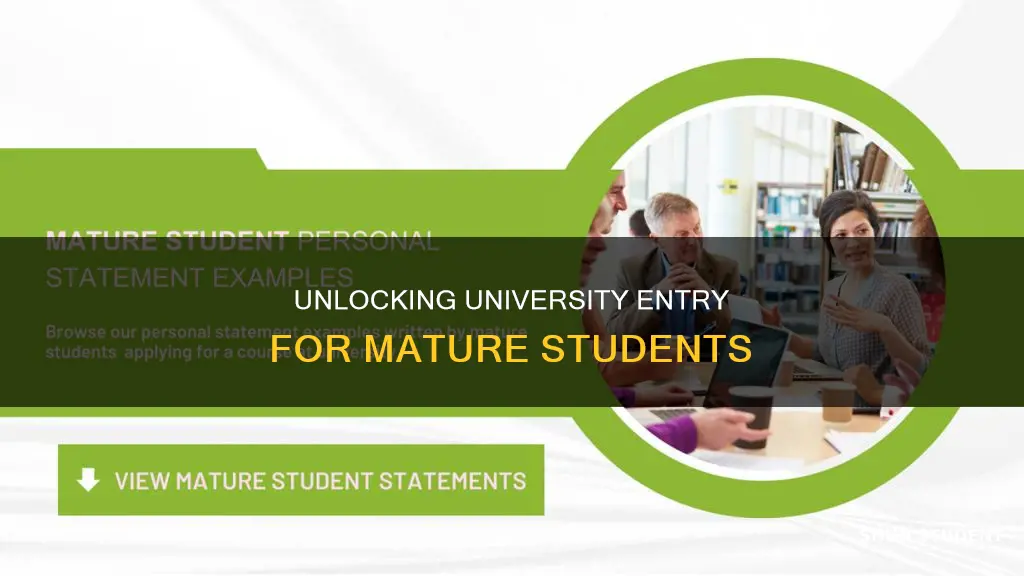 how to enter university as a mature age student