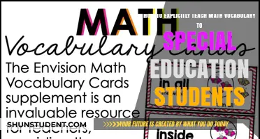 Empowering Special Education Students: Explicit Math Vocabulary Teaching Strategies