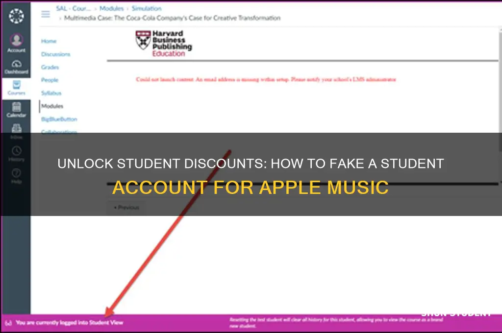 how to fake a student account for discount apple music