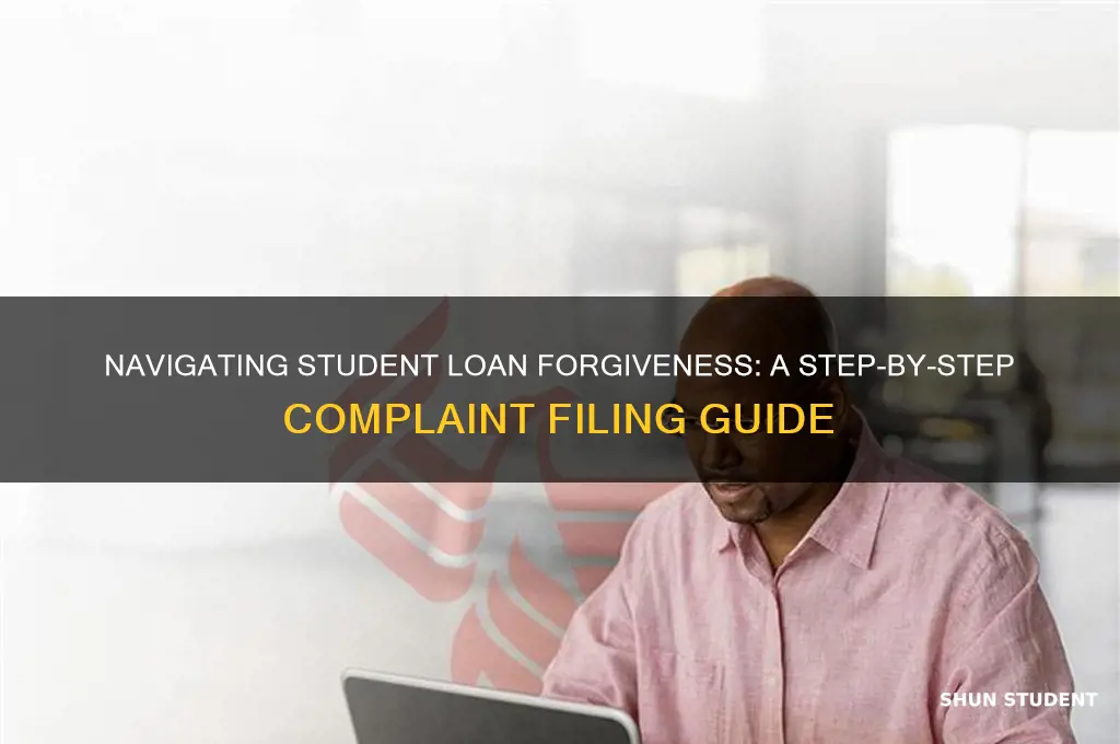 how to file a complaint for student loan forgiveness