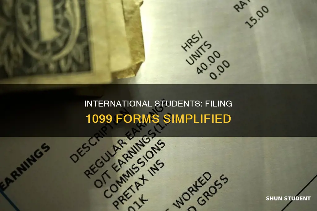how to file form 1099 as international student