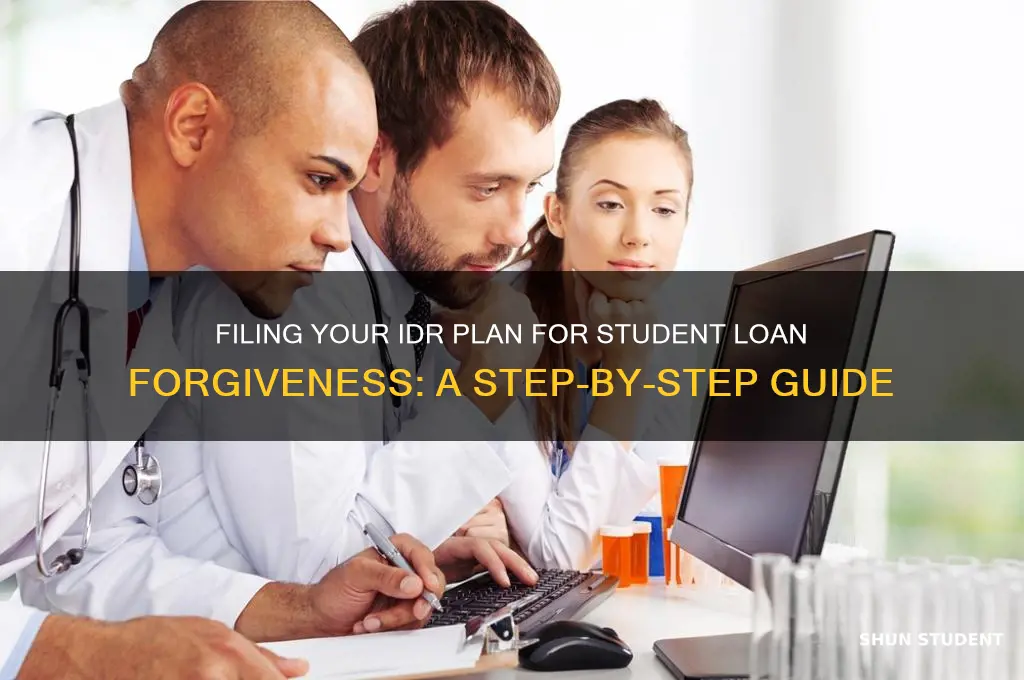 how to file idr plan for student loan forgiveness