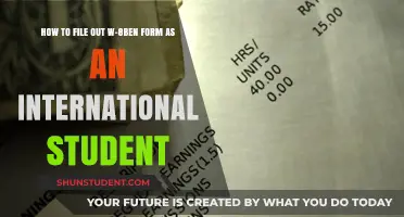 International Students: Filling Out W-8BEN Forms