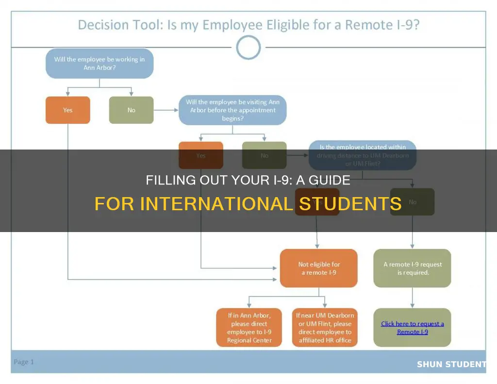 how to fill my i-9 as an international student