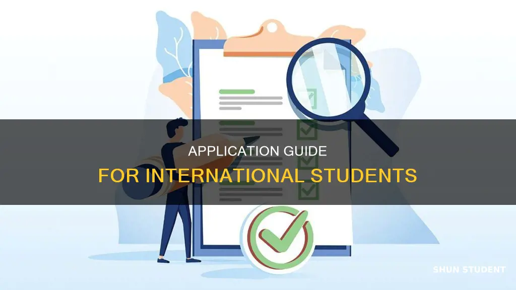 how to fill out application form for internation student