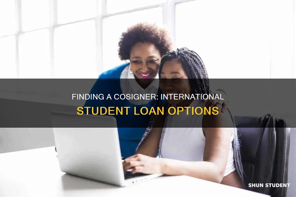 how to find a cosigner for international student loan