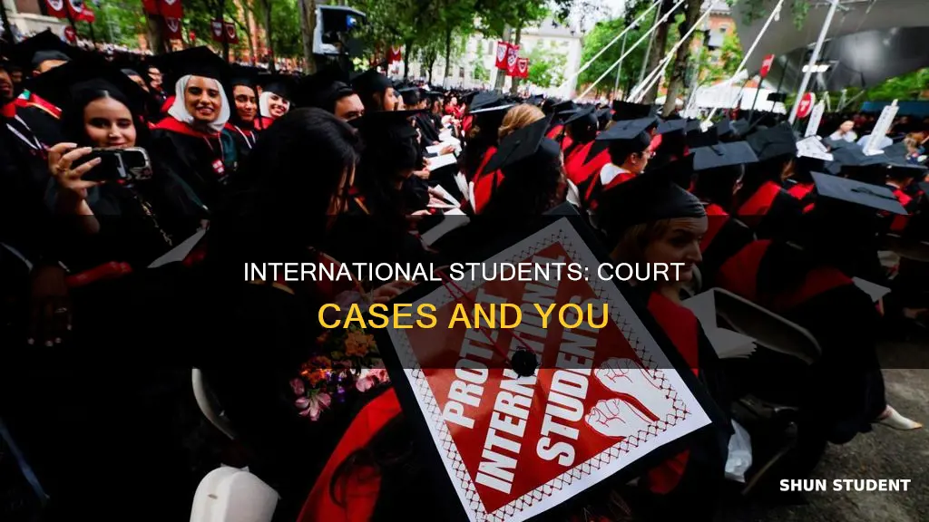 how to find a court case about international students