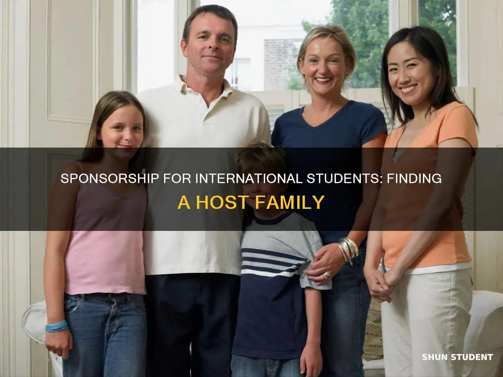 how to find a family to sponsor international student