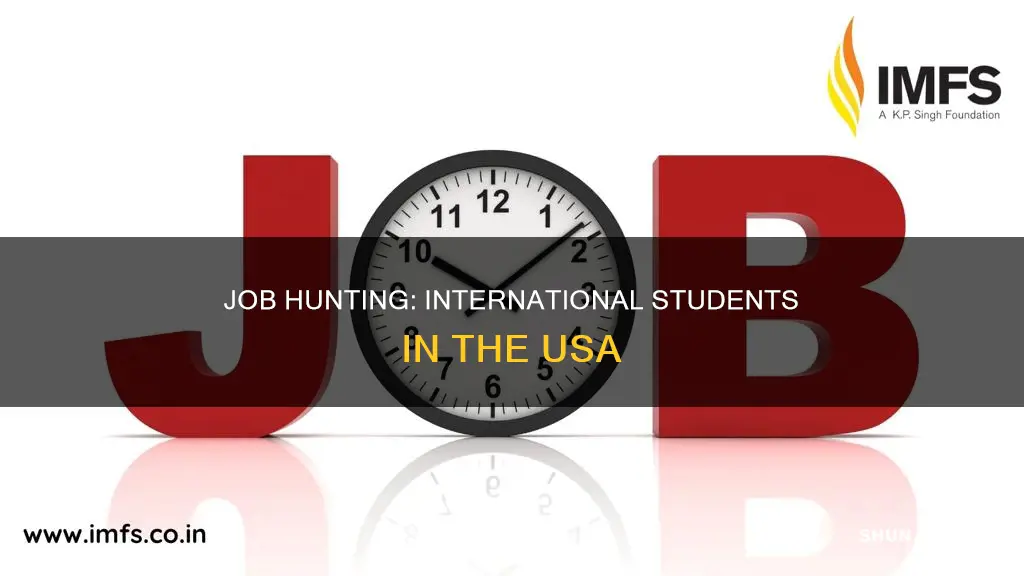 how to find a job for international students in usa