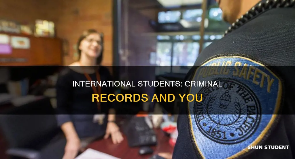 how to find criminal records for international student