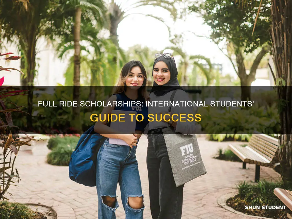 how to find full ride scholarships for international students
