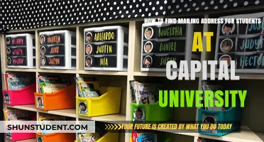 Finding Mailing Addresses for Capital University Students