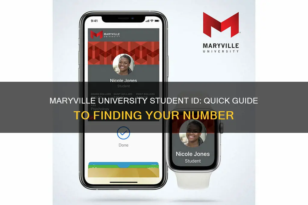 how to find my maryville university student id number