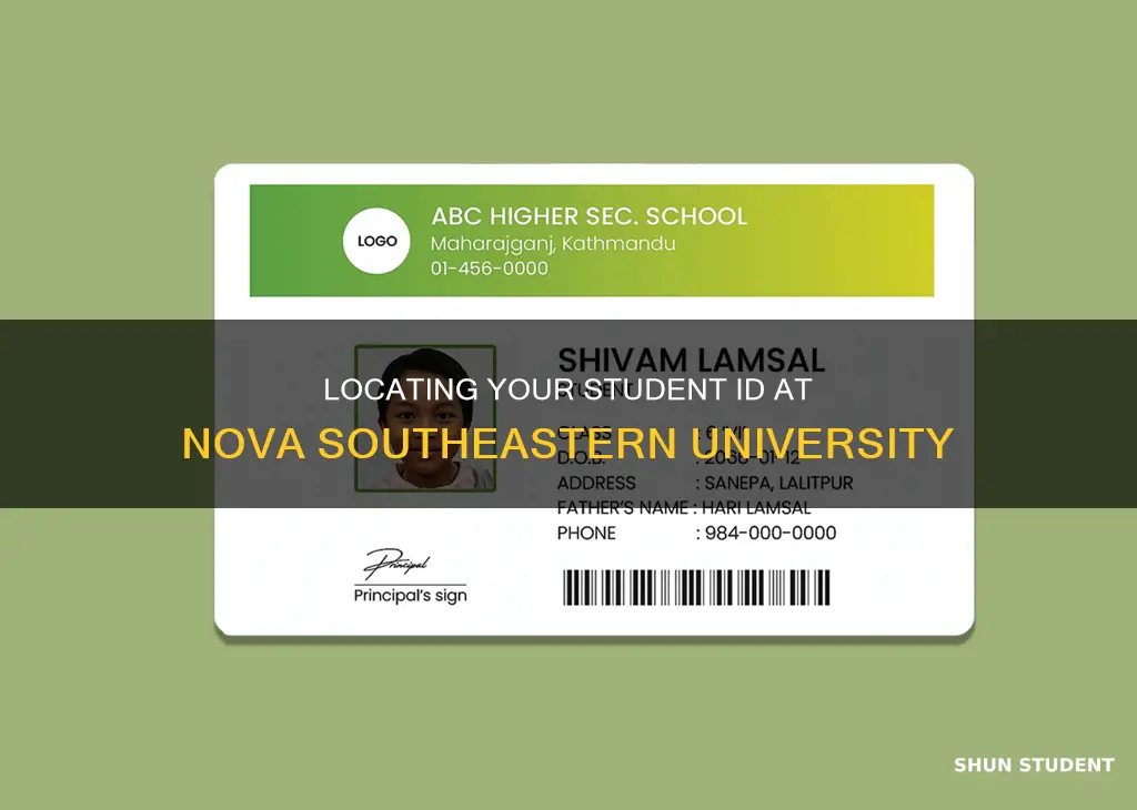 how to find nova southeaster university student id