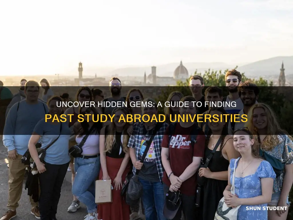 how to find previus travel student university