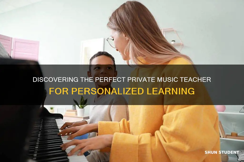 how to find private students music teacher