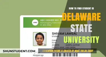 Finding Your Delaware State University Student ID