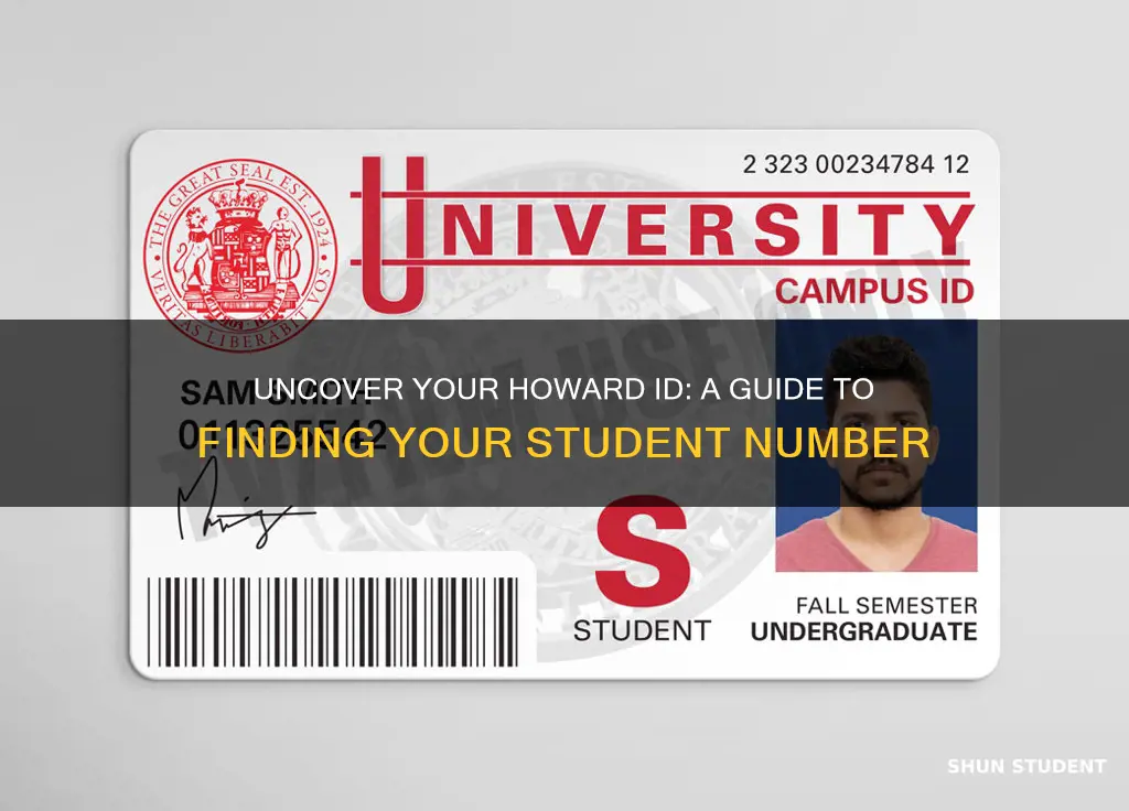 how to find student id from howard university