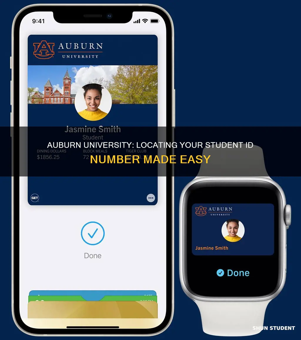 how to find student id number auburn university