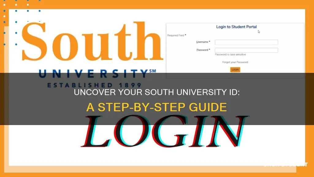 how to find student id number for south university