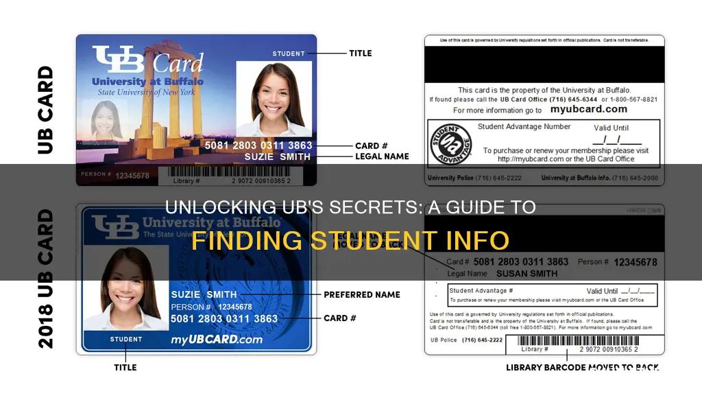 how to find student info at university at buffalo