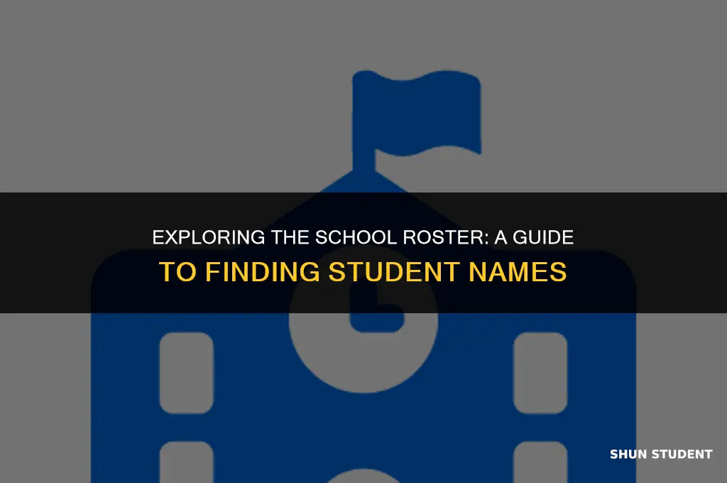 how to find student names in a school