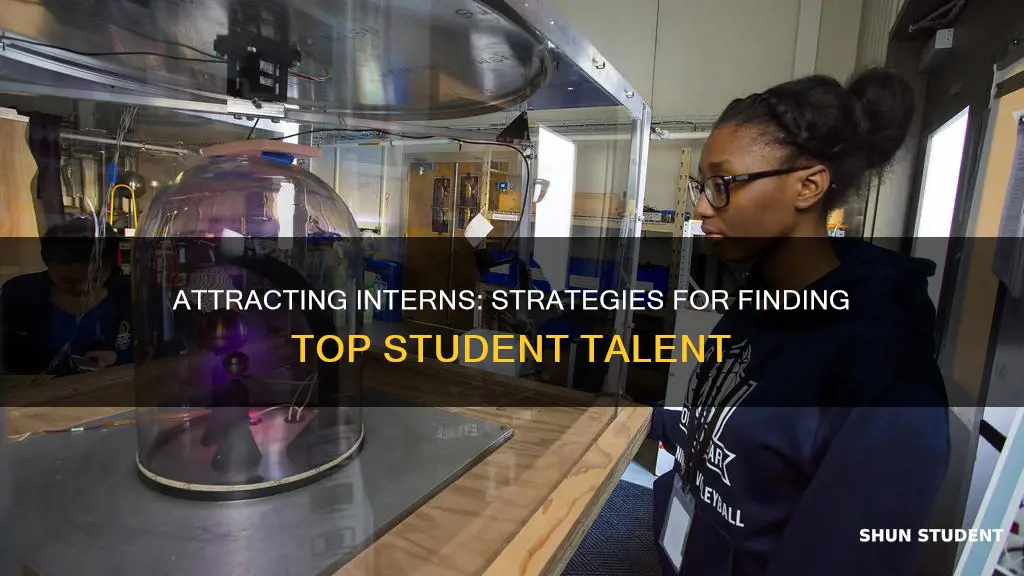 how to find students to intern