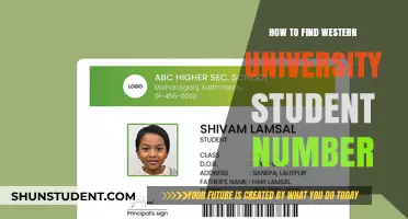 Locating Your Western University Student Number