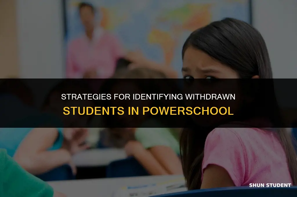 how to find withdrawn students in powerschool